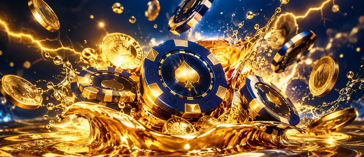Ilustrasi vbt_hero_casino chips and golden casino — panduan Slot Internasional Vipbet88