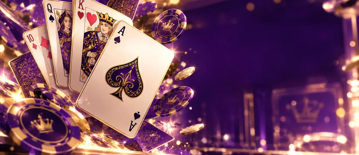 Ilustrasi vbt_hero_playing cards and golden casino — panduan Slot Luar Negeri Gacor Vipbet88