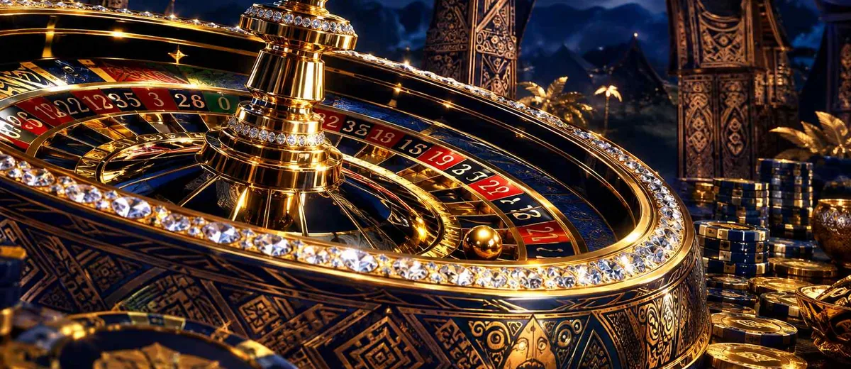 Ilustrasi vbt_hero_roulette table and golden casino — panduan Situs Slot Luar Negeri Vipbet88